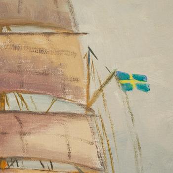 UNKNOWN ARTIST, oil on canvas, signed Hugo O, third quarter of the 20th century.