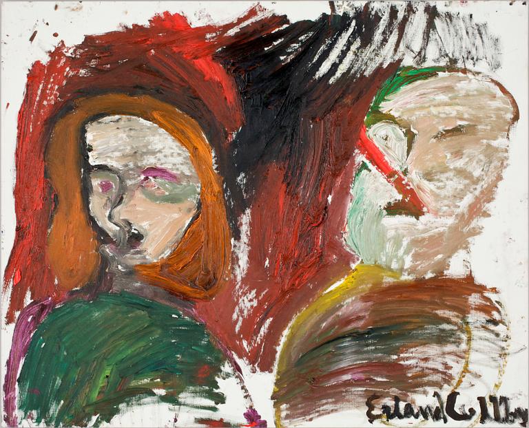 ERLAND CULLBERG, olja på duk, sign.