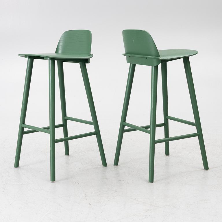David Geckeler, bar stools, 6 pcs, “Nerd Counter”, Muuto, 2000s.
