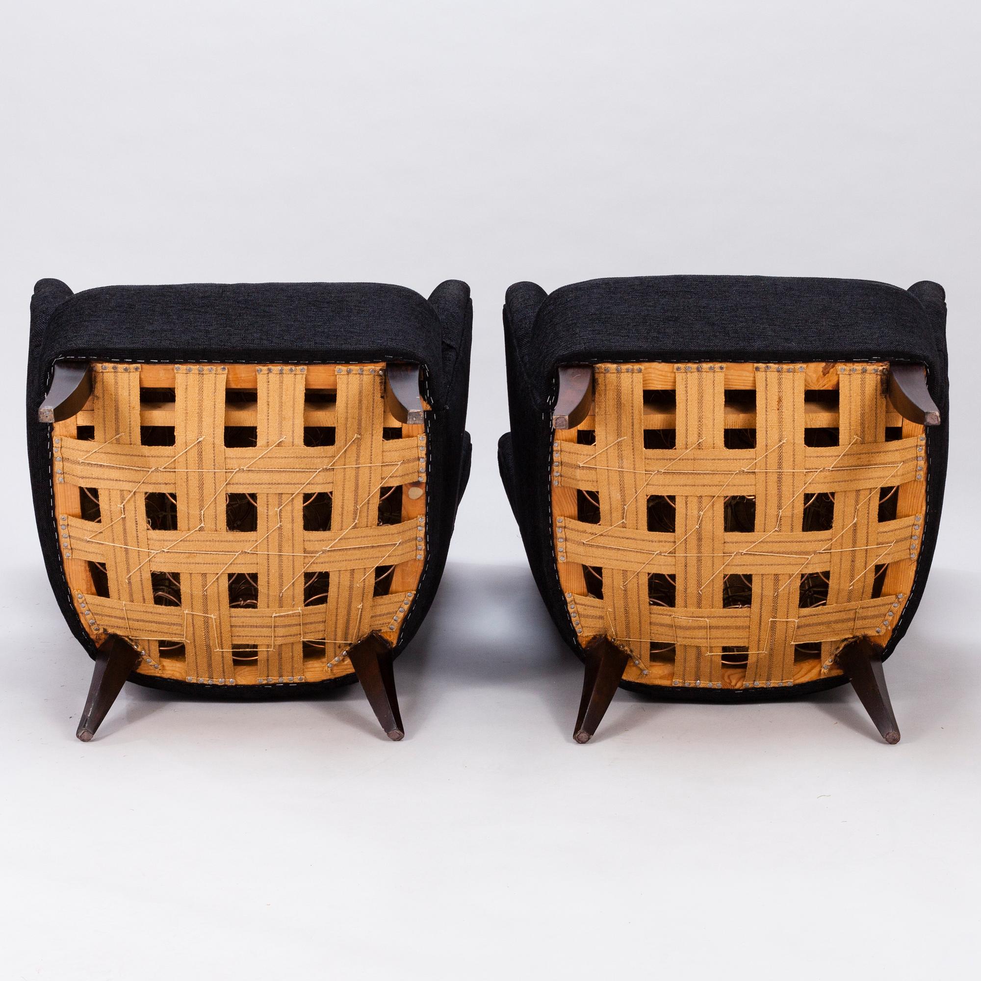 FÅTÖLJER, ett par 1900-talet mitt.