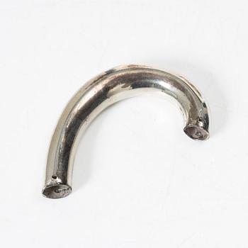 A Swedish silver teapot, marks of William Lyon, Gothenburg 1854.