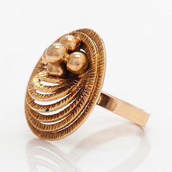 Elis Kauppi, ring, 14K guld. Kupittaan Kulta, Åbo 1973.