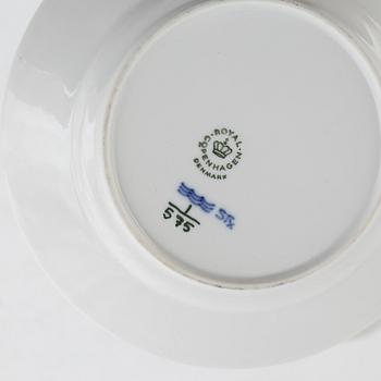 Coffee service, 30 pieces, porcelain, "Musselmalet", half-lace, Royal Copenhagen,