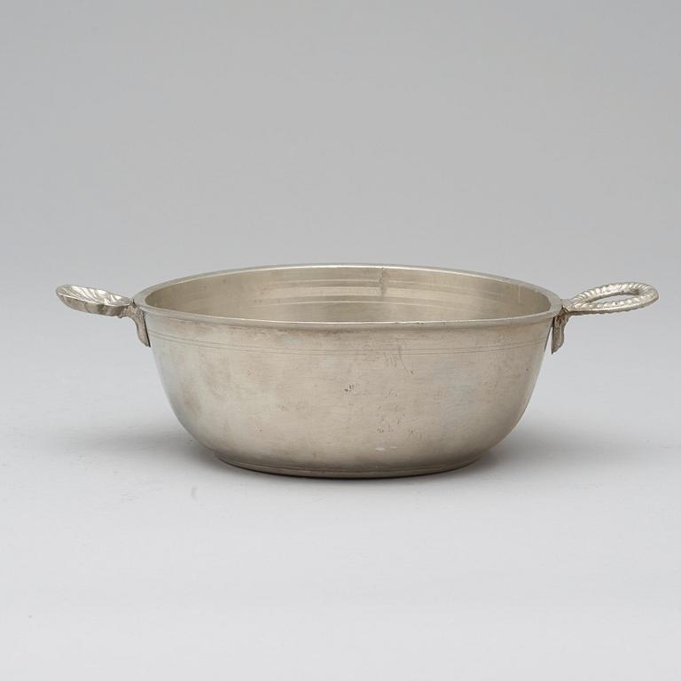 A pewter food holder by C P Eckerström 1832.