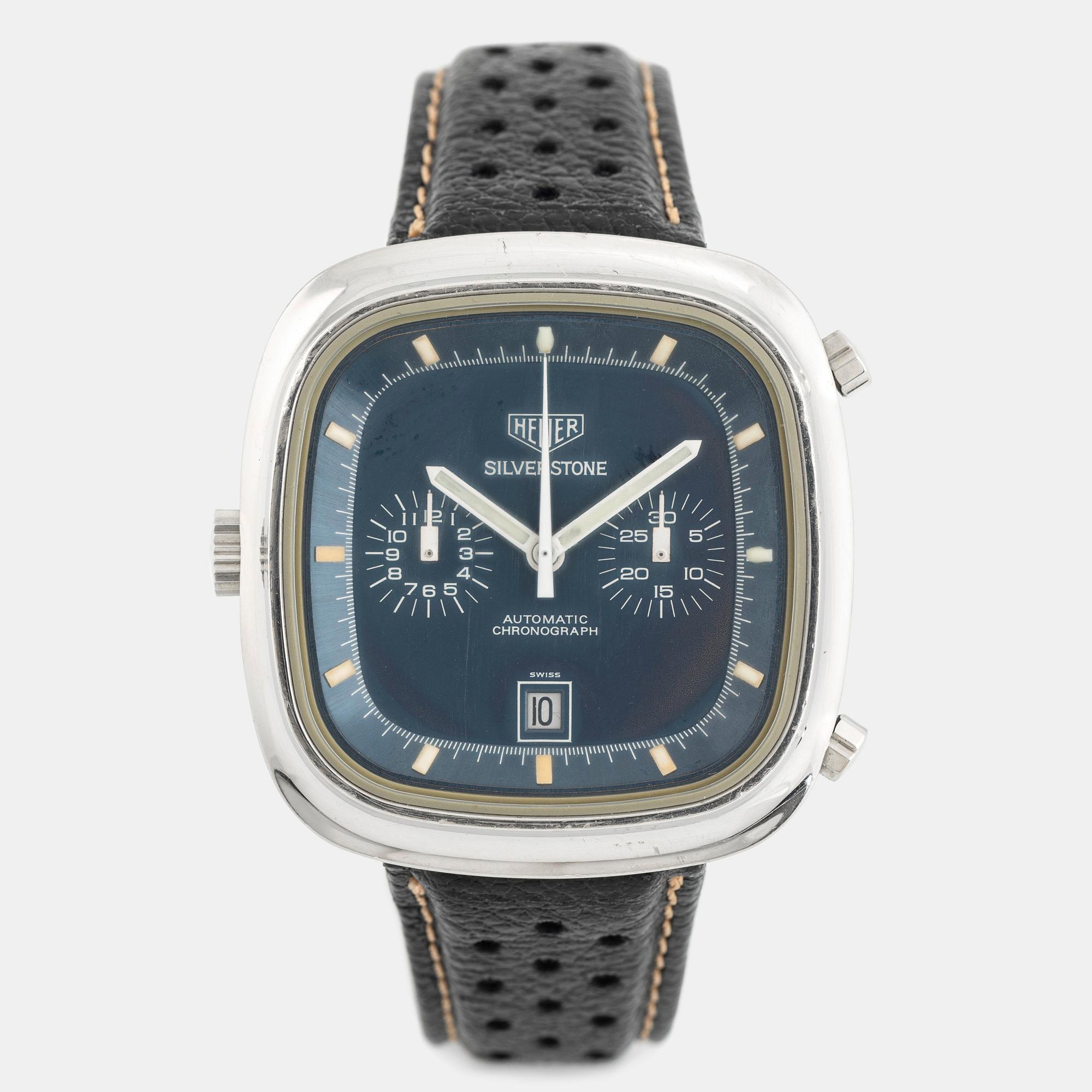 Heuer, Silverstone, chronograph, ca 1975.