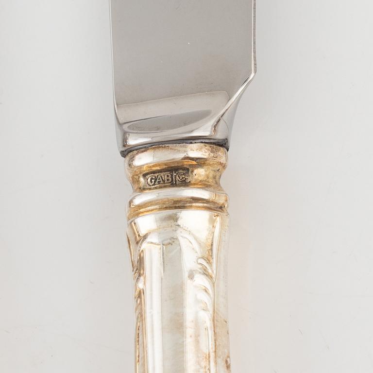 Bestickservis, 68 delar, silver, Prins Albert, GAB, Eskilstuna, 1982-83.