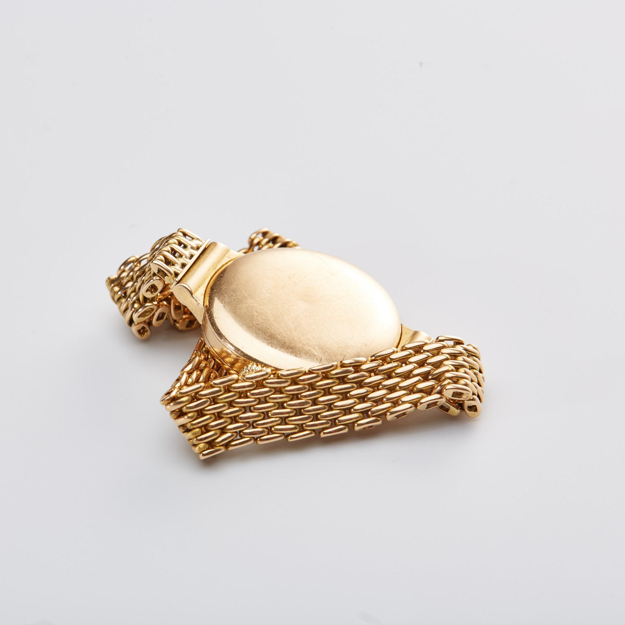 DAMARMBANDSUR, 18k guld. IWC 1950-tal. Boett o armband Helsingfors, Finland 1951, vikt ca 12 gr.