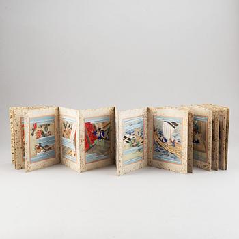 A Japanese illustrate album by unknown artist, early 20th Century.