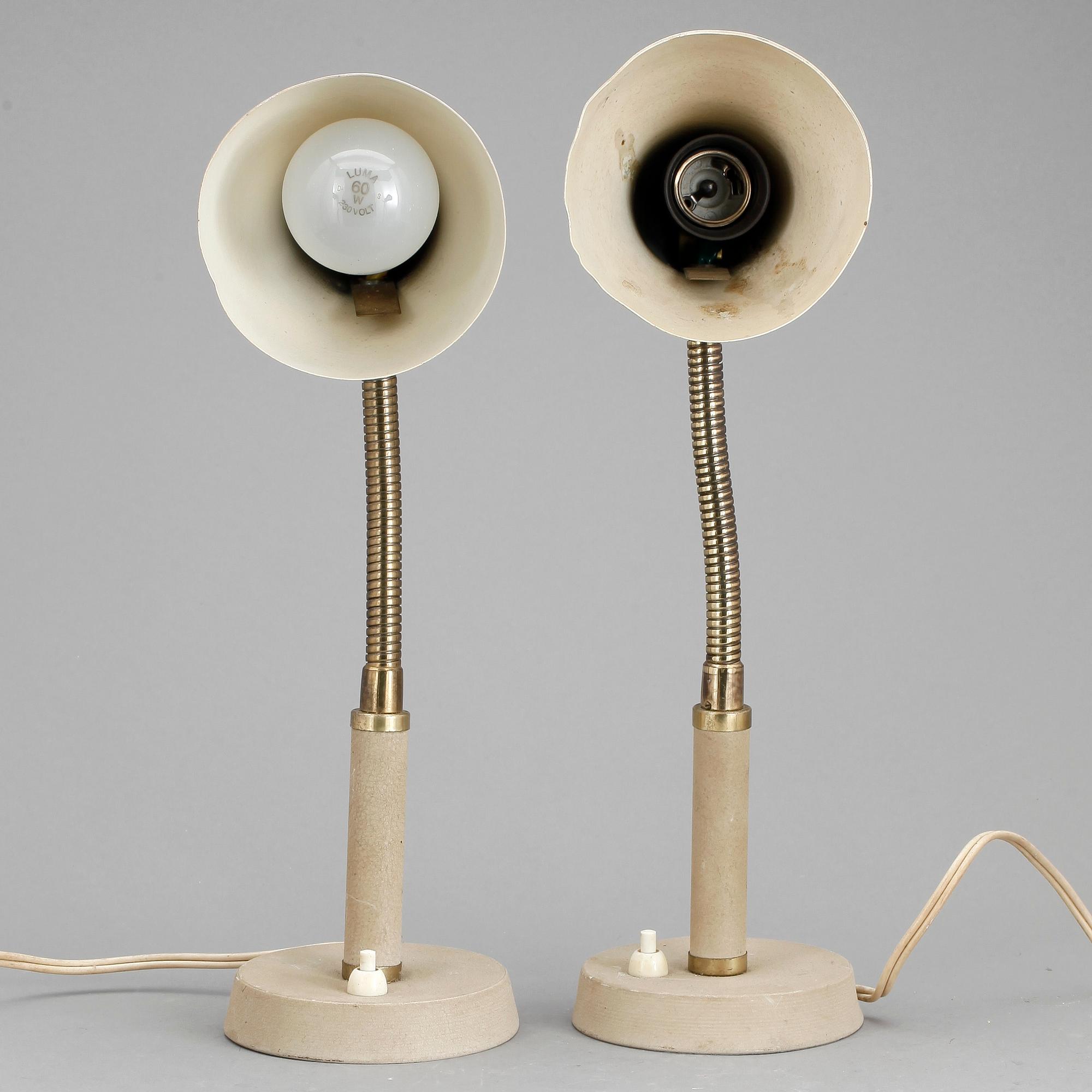 BORDSLMAPOR, ett par, 1930/40-tal.