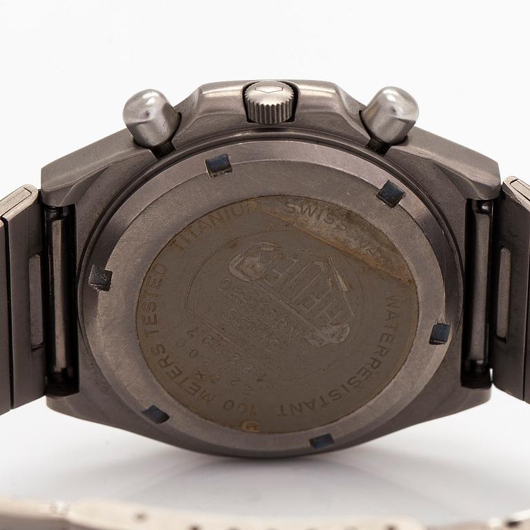 Tag Heuer, Titanium, chronograph, wristwatch, 38 mm.