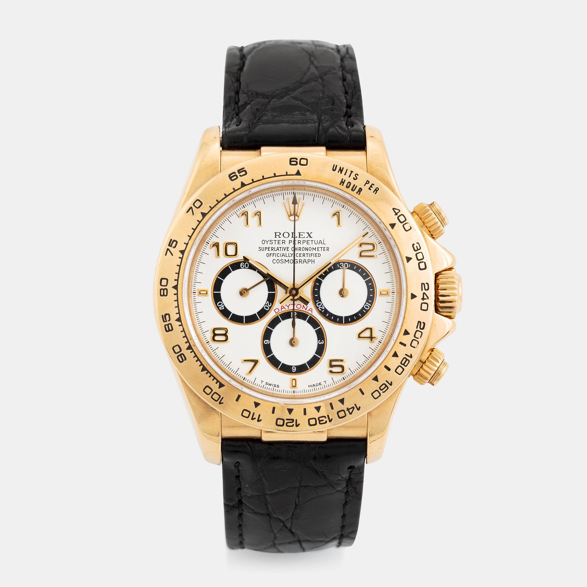 Rolex, Cosmograph, Daytona, chronograph, "Zenith", "Inverted 6", "Arabic Dial", ca 1991.