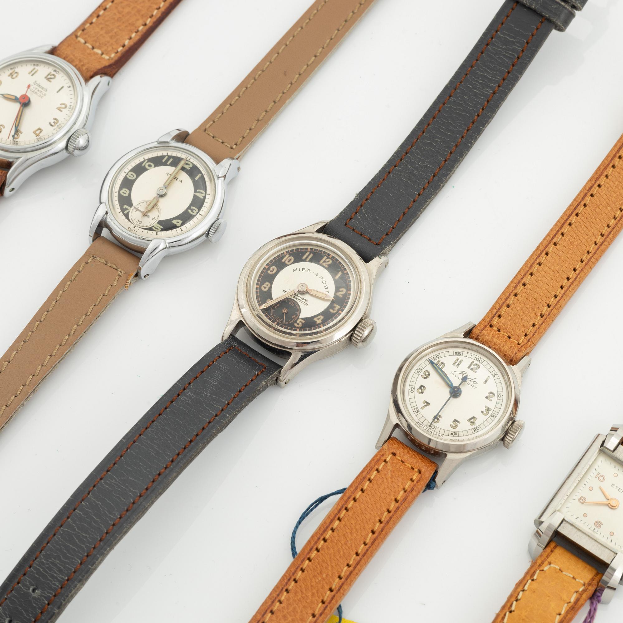 Collection of wristwatches, 37 pcs, ca 1950.