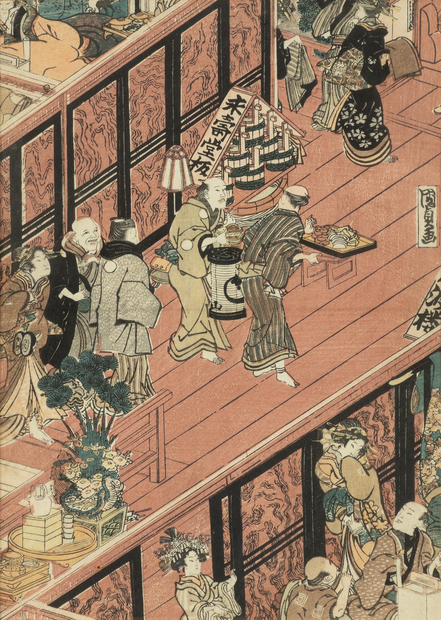 Oidentifierad konstnär, träsnitt, Japan, 1800-tal.