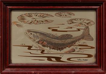 One pair of paintings, etching of stering silver on copper inlaid with 24 karat gold, The Franklin Mint, 1980.