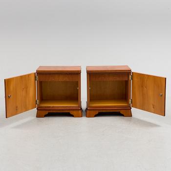 A pair of bedside tables, first half of the 20th century.