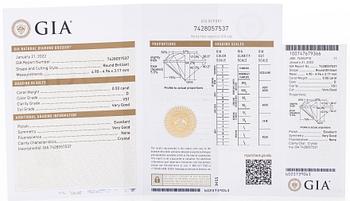 Earrings in 18K white gold set with brilliant-cut diamonds.