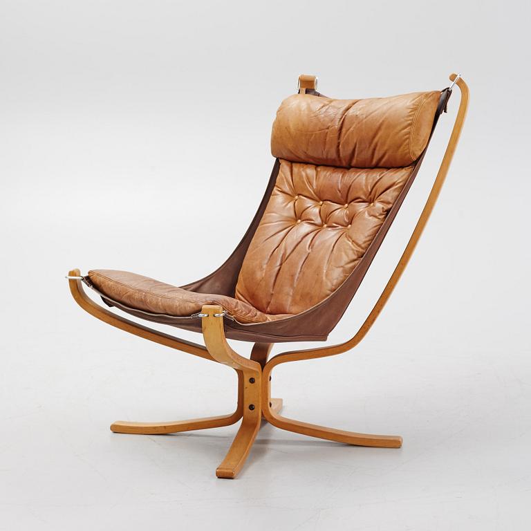 Sigurd Ressel, fåtölj, "Falcon chair", Vatne Möbler, Norge, 1970-tal.