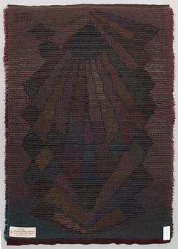 Uhra-Beata Simberg-Ehrström,  ryijy/ryijymatto, Suomen käsityön ystävät. Noin 180x125 cm.