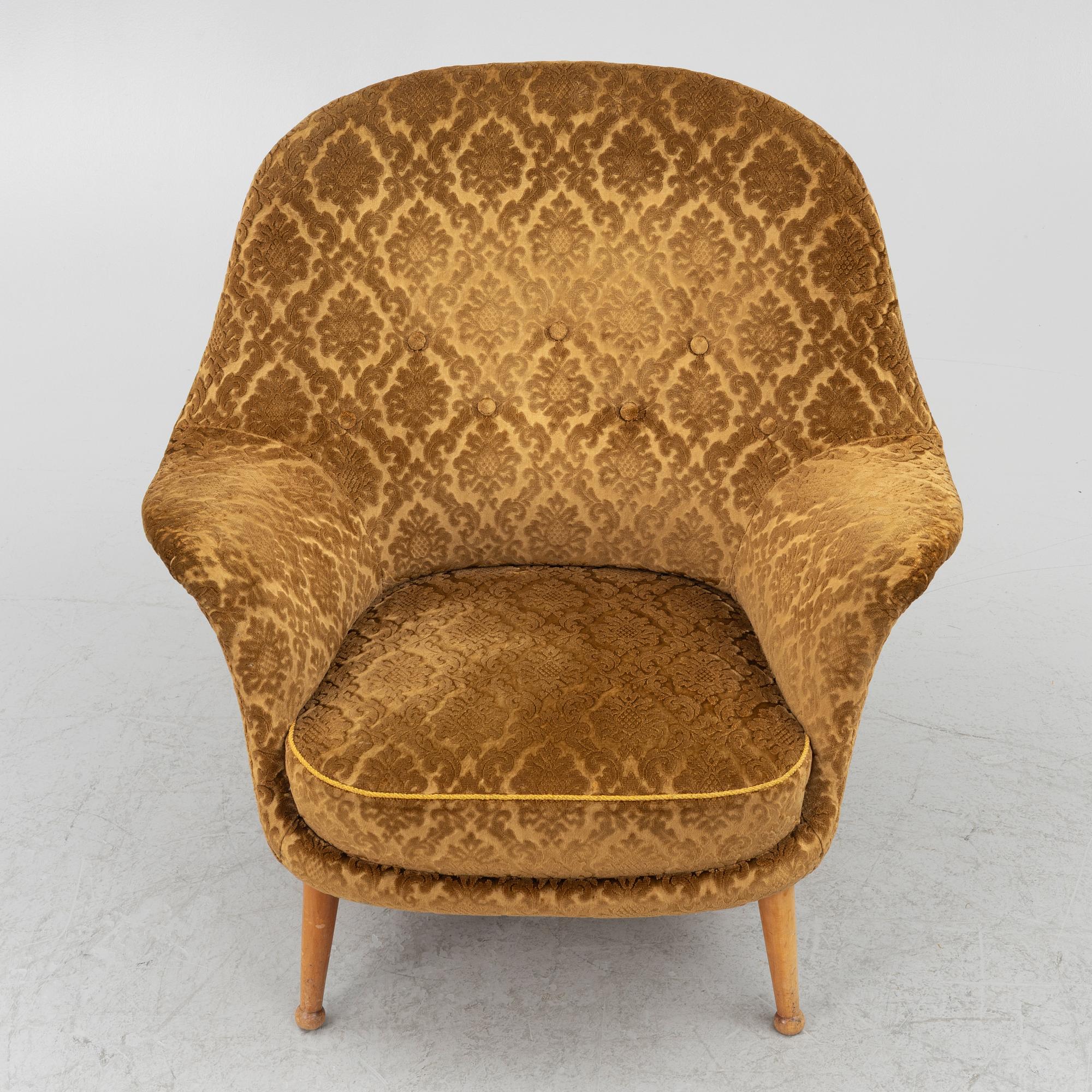 Arne Norell, soffa och fåtölj, "Divina", Westbergs möbler AB, 1960-tal.