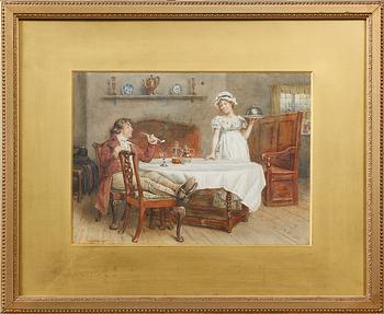 George Goodwin Kilburne · GEORGE GOODWIN KILBURNE, tillskriven, akvarell med täckvitt, signerad.