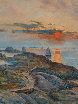 Anna Gardell-Ericson, Solnedgång, Västkusten.