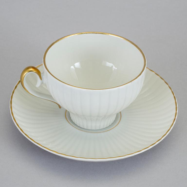 ARTHUR PERCY, Karlskrona porslinsfabrik, kaffeservis "Casablanca" 23 delar, 1940-/50-tal.