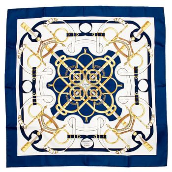 694. HERMÈS, a silk scarf, "Eperon D'or".