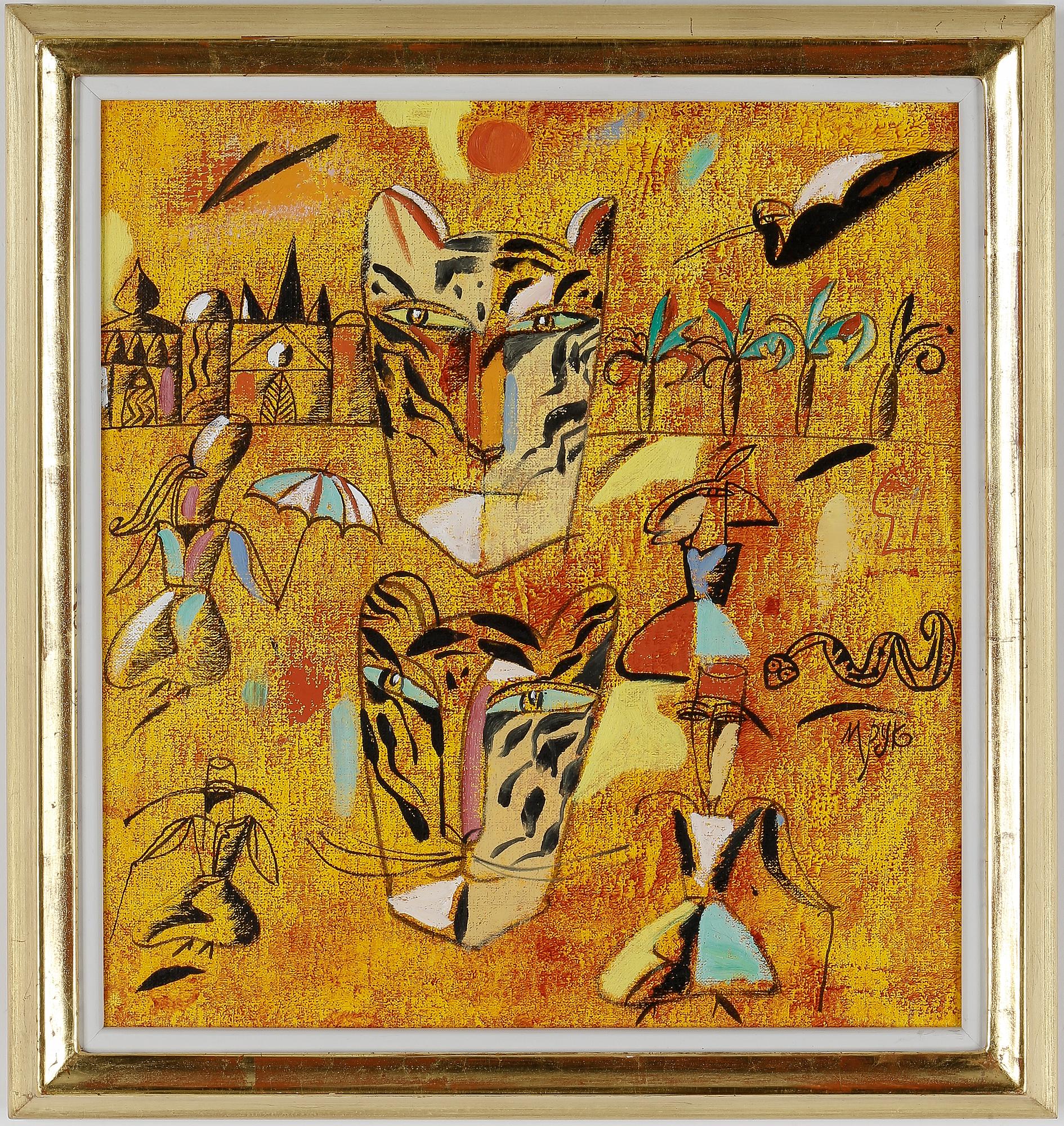 MADELEINE PYK, olja på duk, signerad.