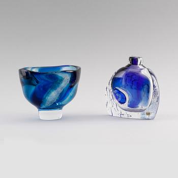 VAS OCH SKÅL, glas, Göran Wärff, Kosta, Unik, signerade.