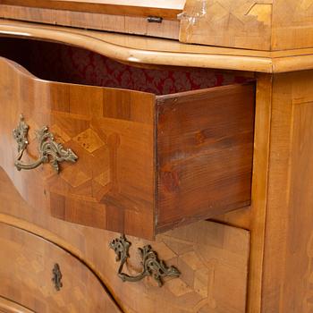 A Baroque style writing cabinet, 20th Century.