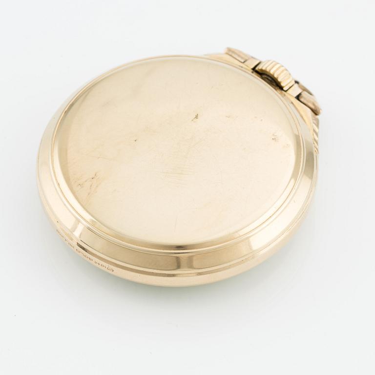 Elgin National Watch Co, B.W. Raymond, pocket watch with chain, 49.5 mm.