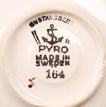 ÄGGKOPPAR, 16 st, porslin "Pyro" Wilhelm Kåge, Gustavsberg.