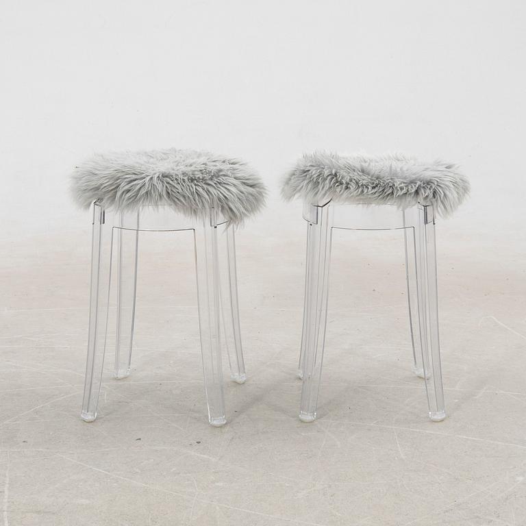 Philippe Starck, paller, ett par, Kartell, ghost.