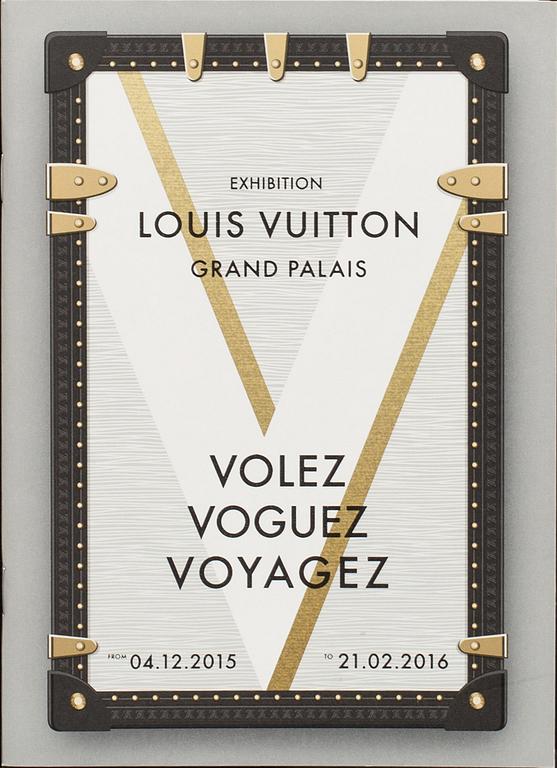 UTSTÄLLNINGSAFFISCH med katalog Louis Vuitton, Paris 2015-2016.
