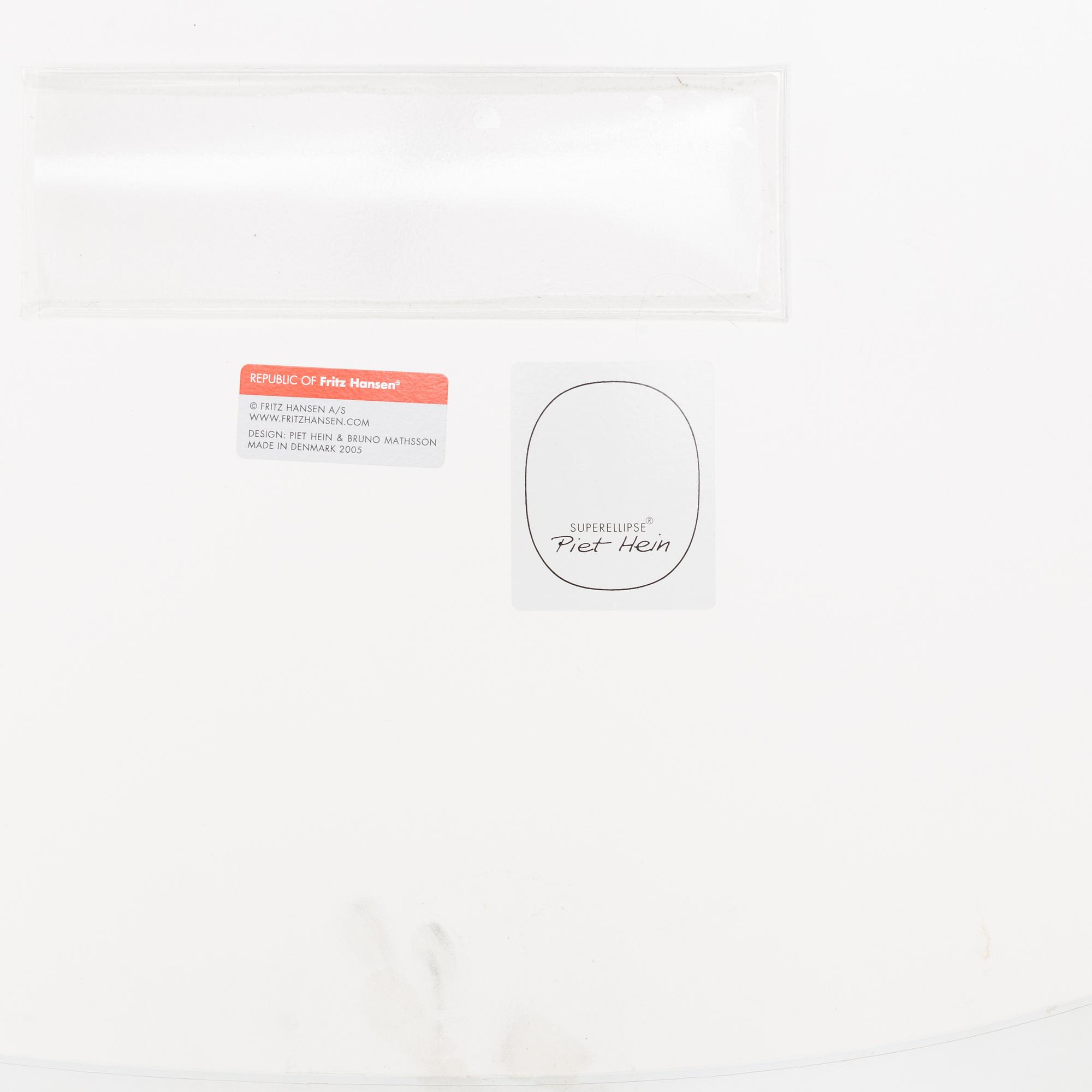 PIET HEIN & BRUNO MATHSSON, "Superellips" coffeetable.