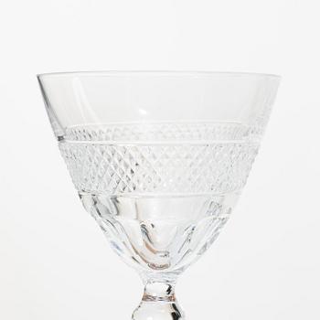 Edward Hald, a 44 pieces glass service, "Rio", Orrefors.