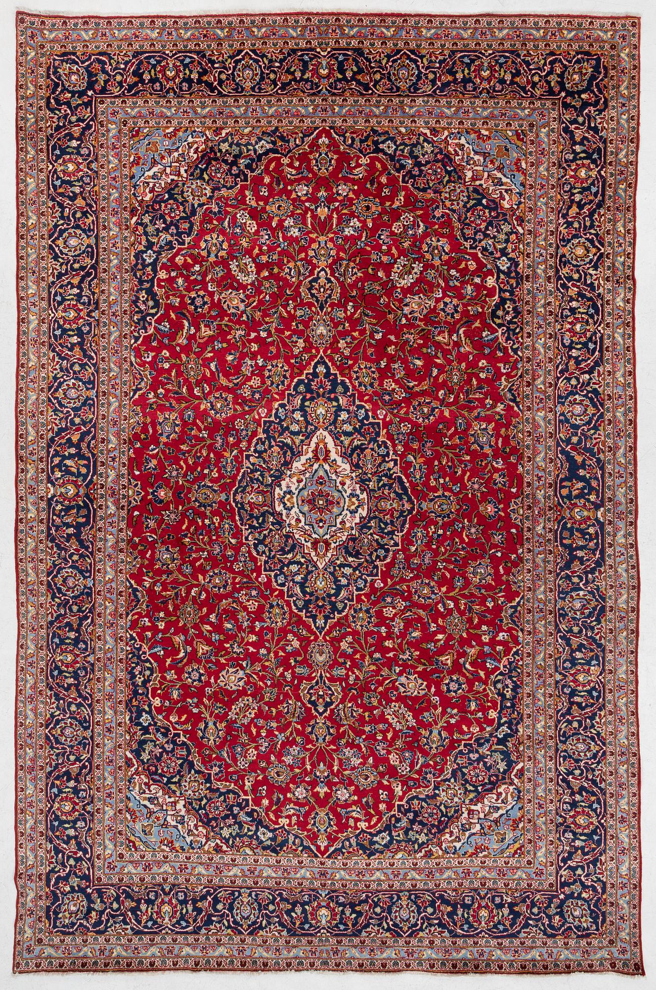 Rug, Keshan, approx. 345 x 295 cm.