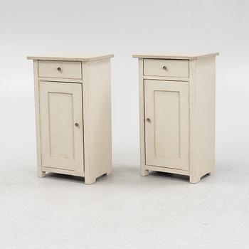 Sängbord, ett par, 1900-tal.