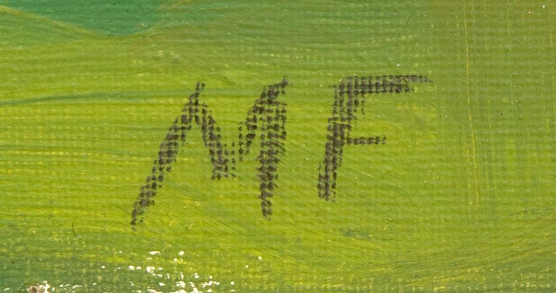 Mollie Faustman, betande hästar, Torekov.