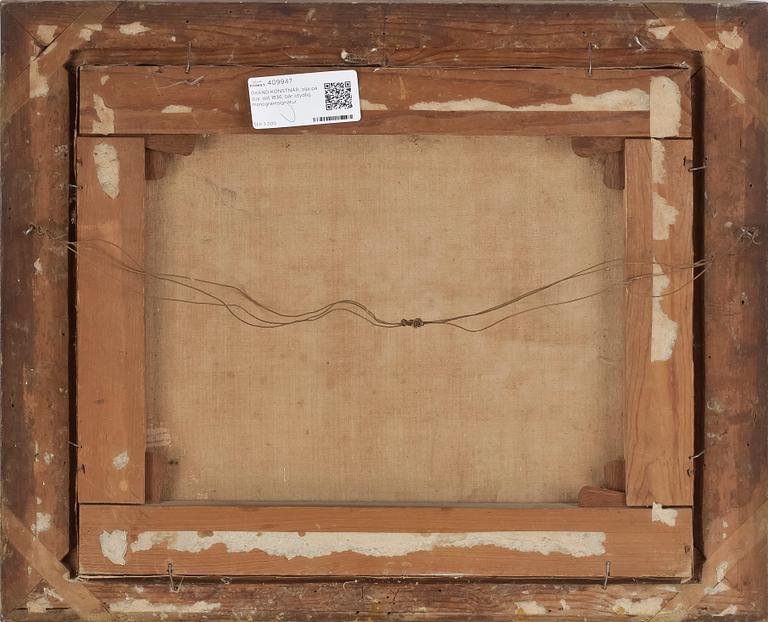 OKÄND KONSTNÄR, olja på duk, dat 1836, bär otydlig monogramsignatur.