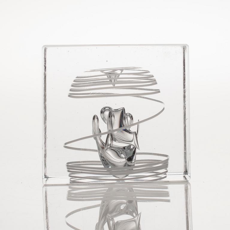 ÅRSKUB, glas, signerad Oiva Toikka, Nuutajärvi 1987, 568/2000.