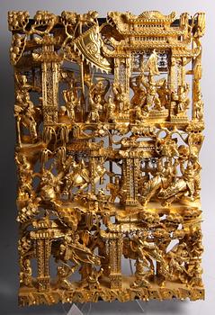 RELIEF, trä, ostasien. 1900-tal.