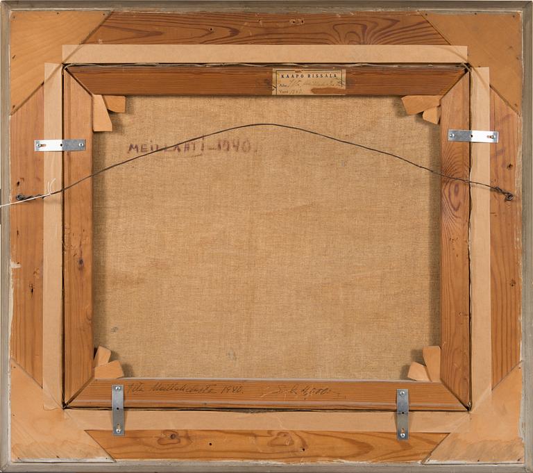 Kaapo Rissala, öljy kankaalle, signeerattu ja päivätty -40.