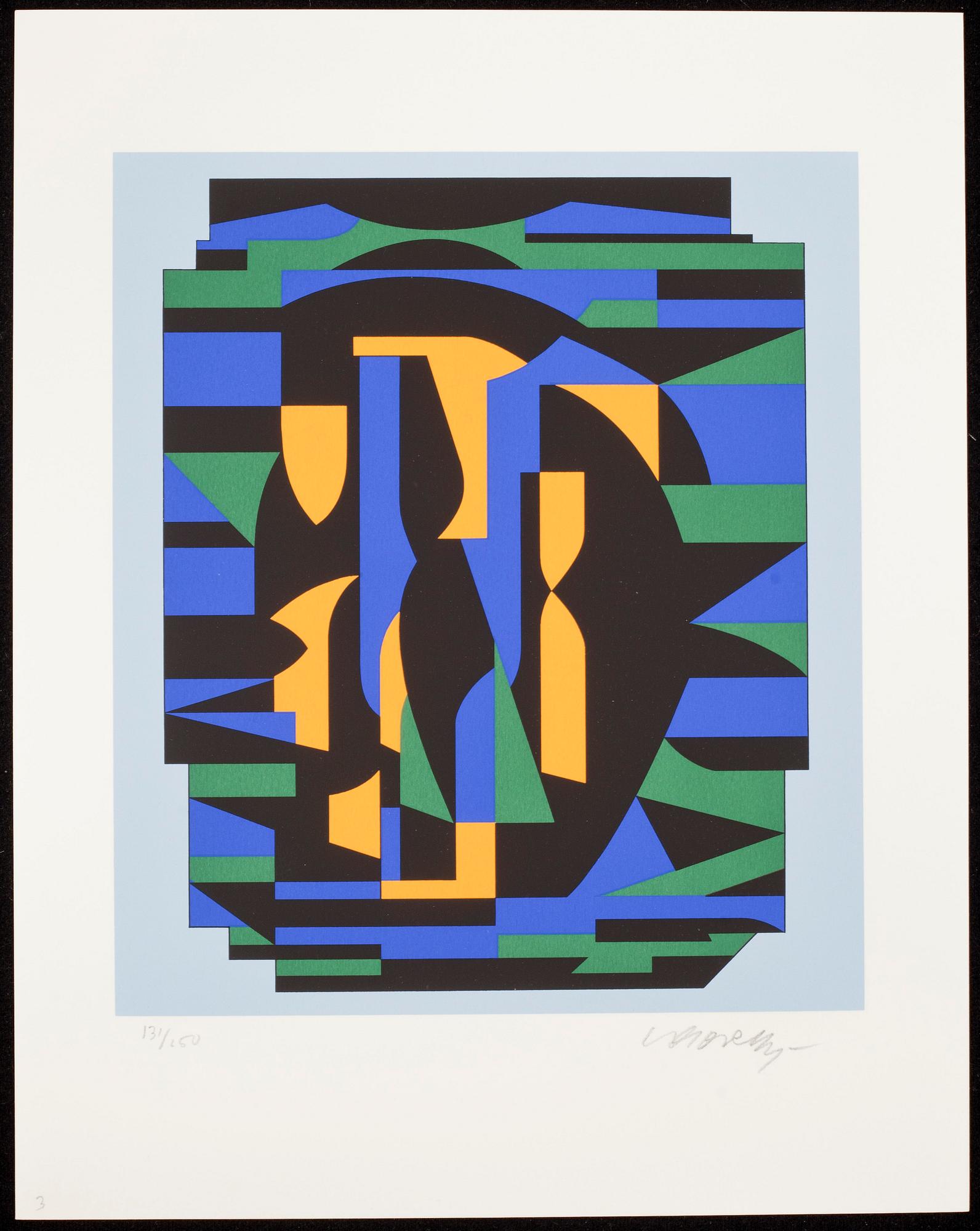 VICTOR VASARELY, mapp med 7 färgserigrafier, signerade o numrerade 131/250.