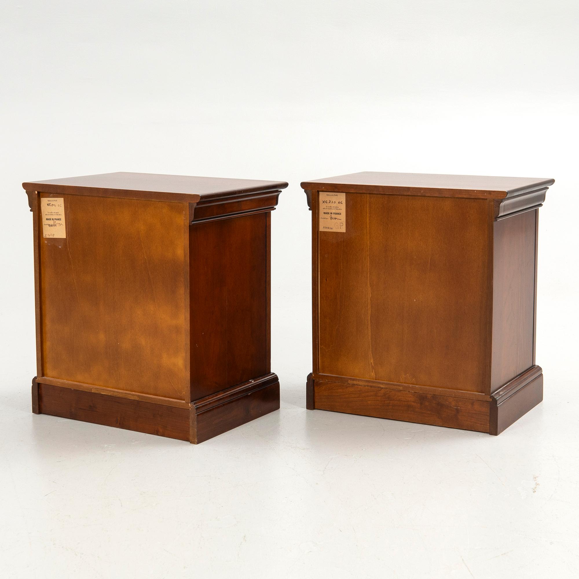 Bedside tables, a pair, Grange, France.