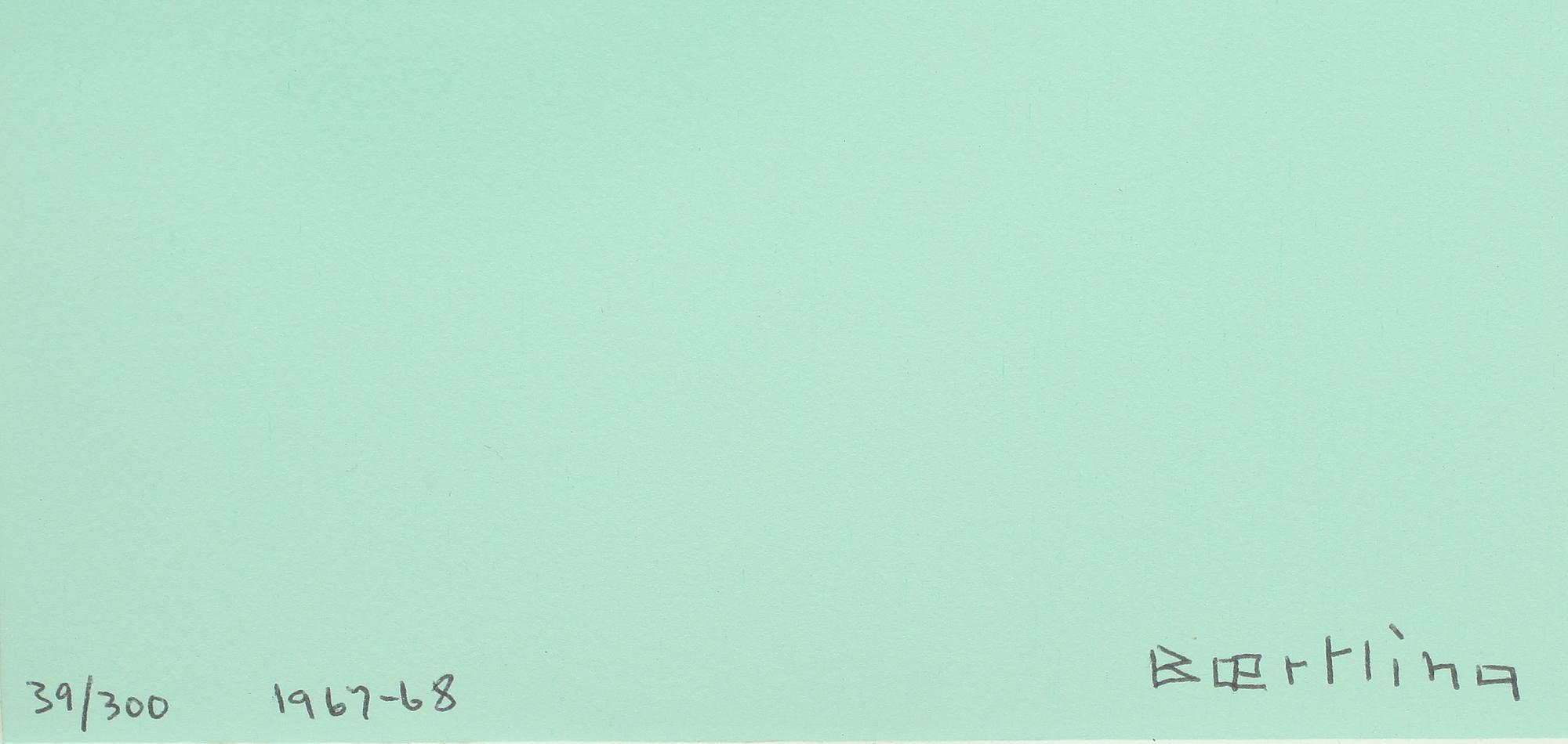 OLLE BAERTLING, färgserigrafi, sign, dat 1967-68 o numr 39/300.