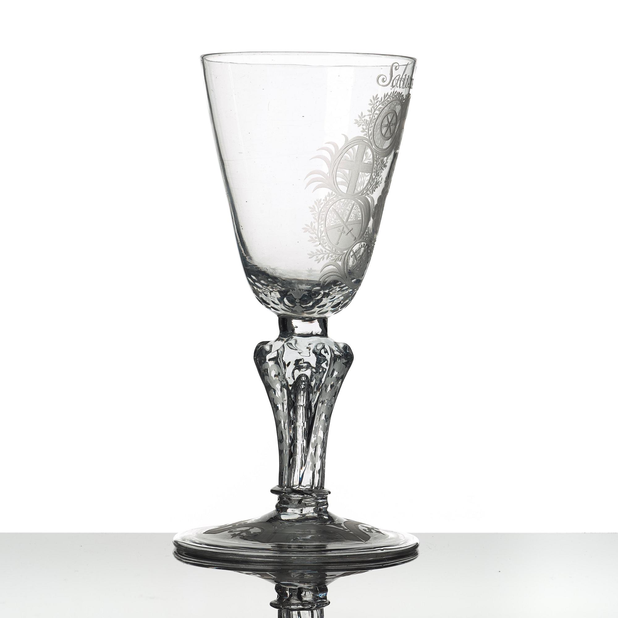 POKAL, glas. Tyskland, 1700-tal.