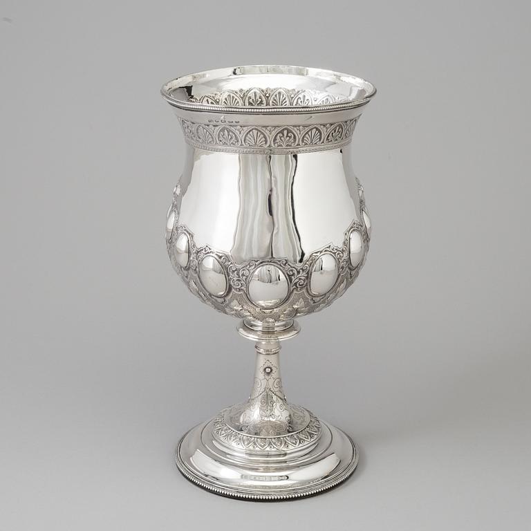 A silver goblet, William Spurrier, Birmingham, 1882.