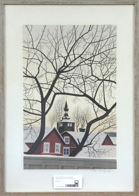 REINHOLD LJUNGGREN, färglitografi, sign och numr 359/360.