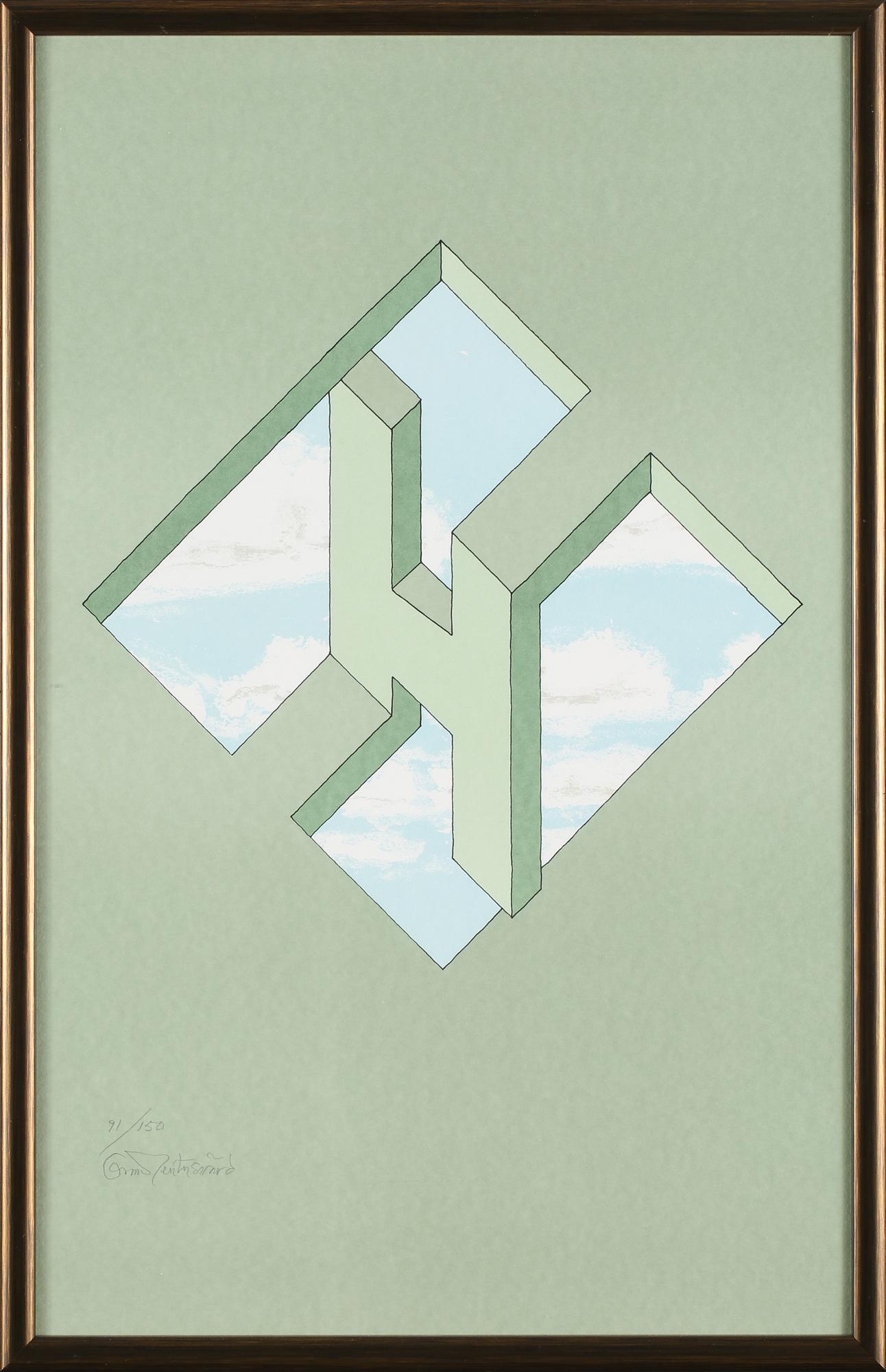OSCAR REUTERSVÄRD, 2 st, färglitografi, signerade och numrerade 91/150.
